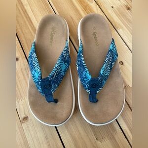 Blue Patterned Women's Shoes